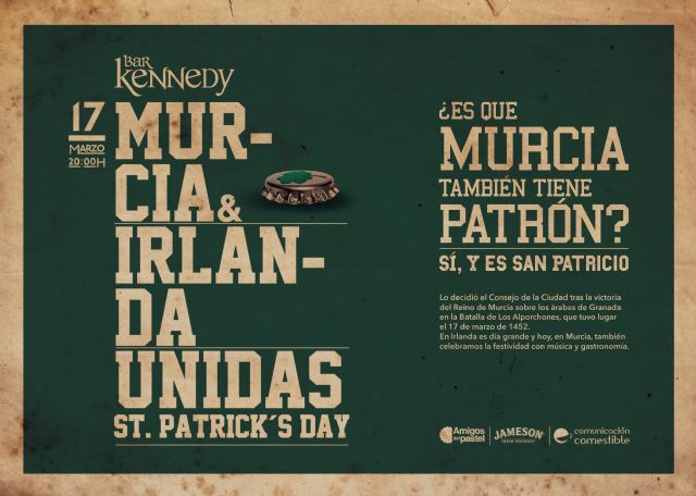 San Patricio une a Murcia e Irlanda