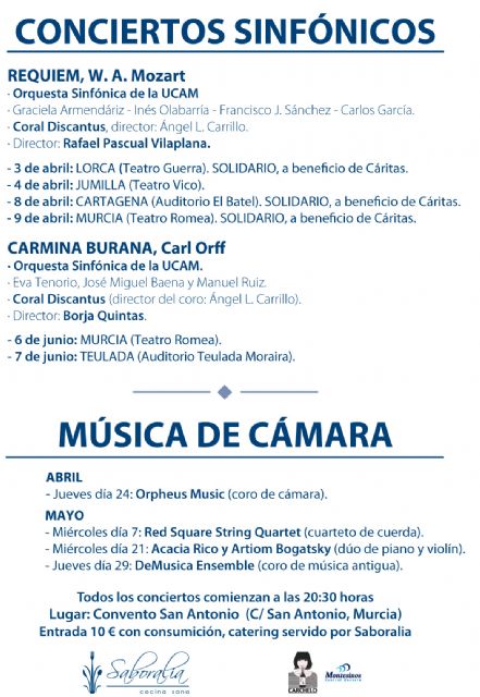 Vuelve el ciclo de cámara de la Orquesta Sinfónica de la UCAM