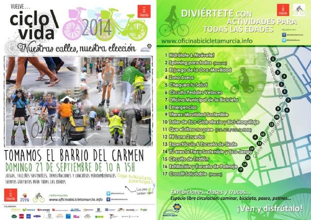 Martínez-Cachá anima a todos los ciudadanos a participar el domingo en la II CicloVida en El Carmen