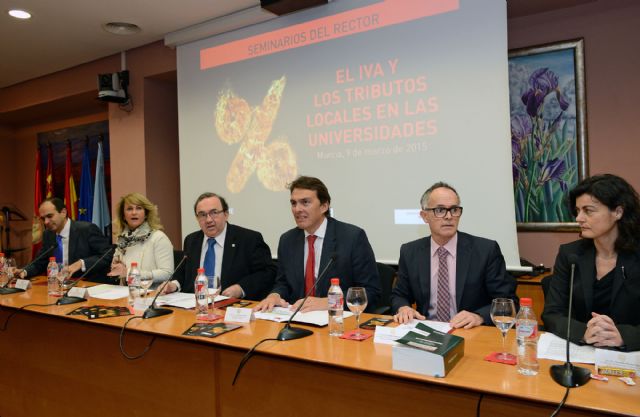 La Universidad de Murcia organiza una Jornada sobre el IVA y los tributos locales en las universidades