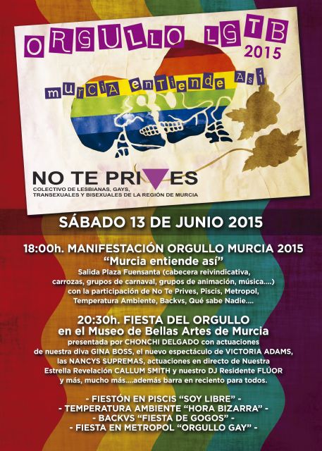 Presentación de actividades del Orgullo LGTB de Murcia 2015 “Murcia Entiende Así”