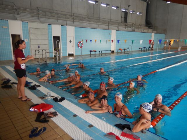 Jornada de convivencia club Natación Ciudad de Murcia y club de natación máster en la ciudad de Murcia