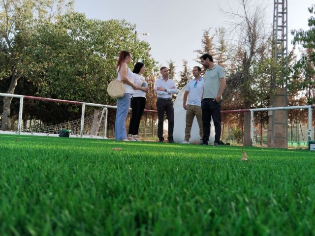 Las obras en los campos de fútbol de La Alberca y El Ranero encaran su recta final