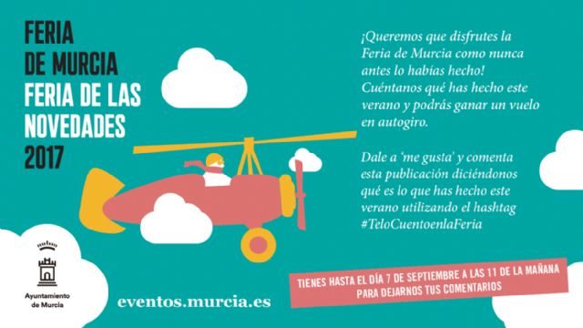 El Ayuntamiento de Murcia lanza un concurso para sobrevolar la ciudad en autogiro con motivo de las fiestas