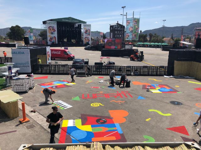 La Oficina Municipal del Grafiti le da un toque de color al festival WARM UP