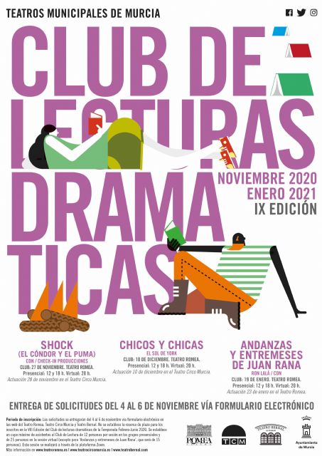 Los teatros municipales de Murcia organizan una nueva edición de su Club de Lecturas Dramáticas con tres nuevos textos que se representarán esta temporada