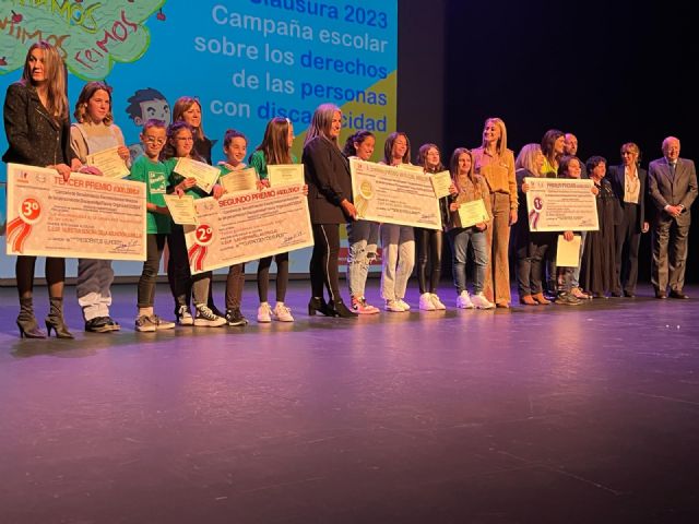 Los colegios Ángel Zapata de Torreagüera y Nuestra Señora de los Dolores de El Raal, ganadores del concurso de la Campaña de Sensibilización Escolar sobre los derechos de Personas con Discapacidad de FAMDIF