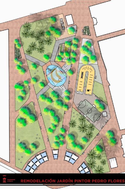 Zona de juegos, circuito de obstáculos y pista deportiva convertirán el Jardín Pintor Pedro Flores en uno de los mejores espacios infantiles de la ciudad