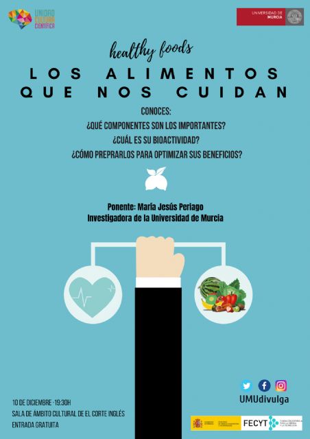 ´Los alimentos que nos cuidan´ en la una nueva charla de la UMU