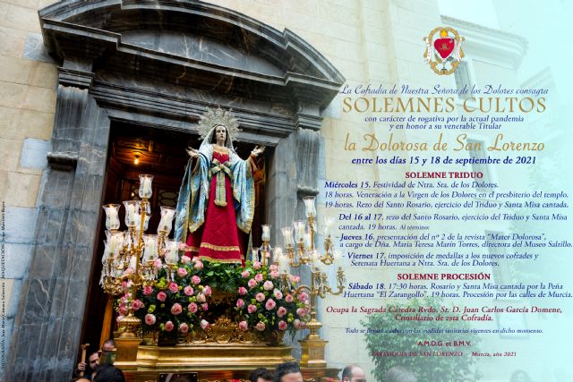 Cultos y procesión Ntra. Sra. de los Dolores septiembre 2021