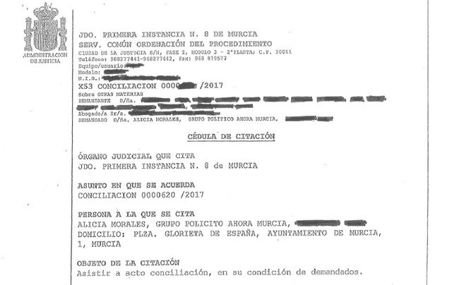 Ahora Murcia recibió una querella por solicitar información y exigir transparencia en el proceso selectivo de bomberos que ha paralizado la justicia