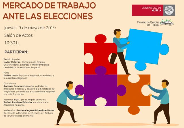 El mercado de trabajo protagoniza un debate político en la Universidad de Murcia