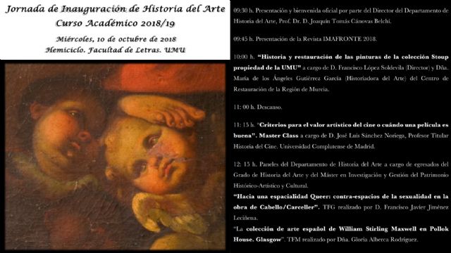 Historia del Arte dedica su jornada de inauguración del curso a la restauración y a la calidad artística del cine