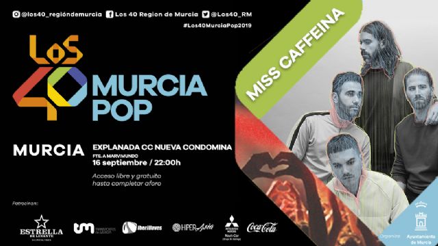 Miss Caffeína y Alfred García, en LOS40 Murcia Pop, la víspera de la Romería