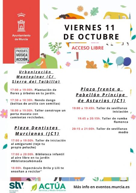 'Parques, Música y Acción' propone un sinfín de actividades para este fin de semana del Día de la Fiesta Nacional