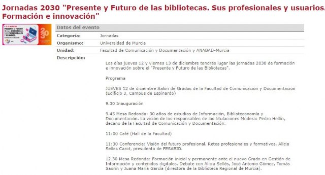 Doble aniversario para la Facultad de Comunicación y Documentación de la Universidad de Murcia