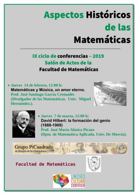 'Aspectos Históricos de las Matemáticas' en la Universidad de Murcia con Santi García Cremades