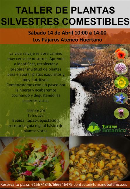 Un profesor de la UMU imparte un taller sobre plantas silvestres comestibles