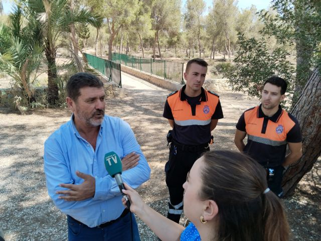 Protección Civil refuerza la vigilancia para prevenir incendios forestales en el Coto Cuadros de El Esparragal