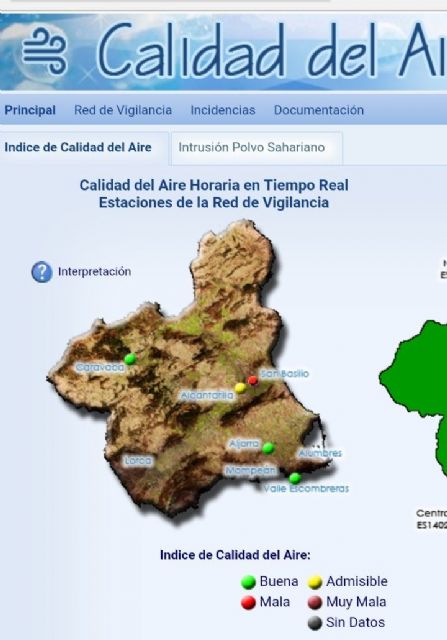 Ahora Murcia pide medidas al ayuntamiento ante la mala calidad del aire y los altísimos niveles de partículas pm10