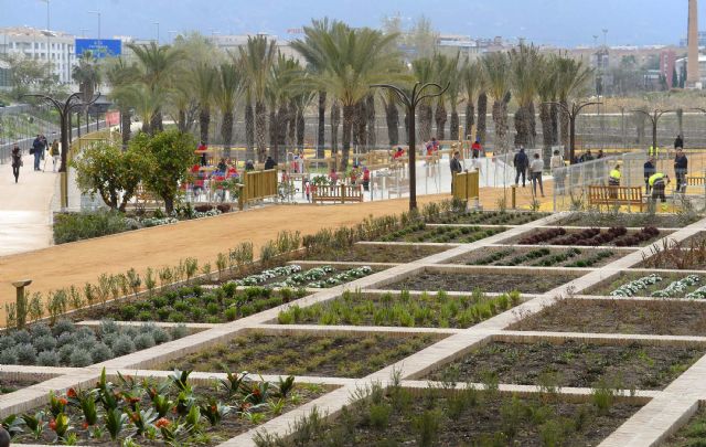 La Alameda de ´Murcia Río´ recrea el paisaje de la Huerta y los bosques de ribera en pleno centro de la ciudad