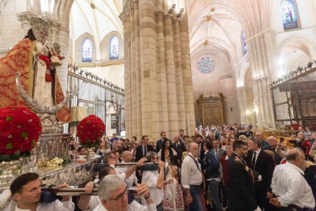 Fernando López Miras asiste a la eucaristía de despedida de la Virgen de la Fuensanta