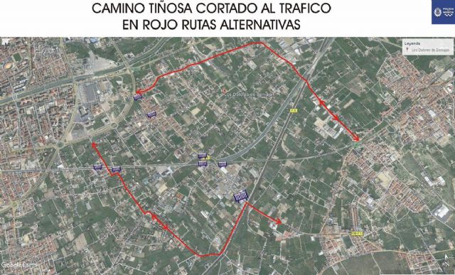 Las obras del AVE obligan a cortar el tráfico mañana martes, por unas horas, en la calle Orilla de la Vía en su conexión con la carretera de Tiñosa