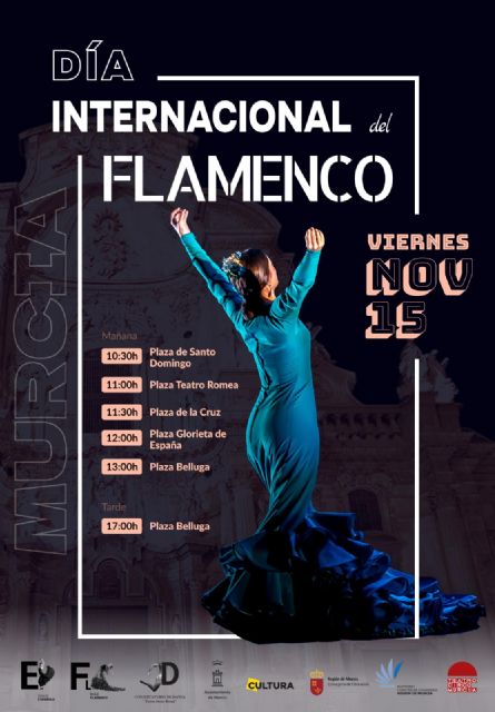 Fandangos, soleás y bulerías toman las plazas de Murcia para conmemorar el Día Internacional del Flamenco