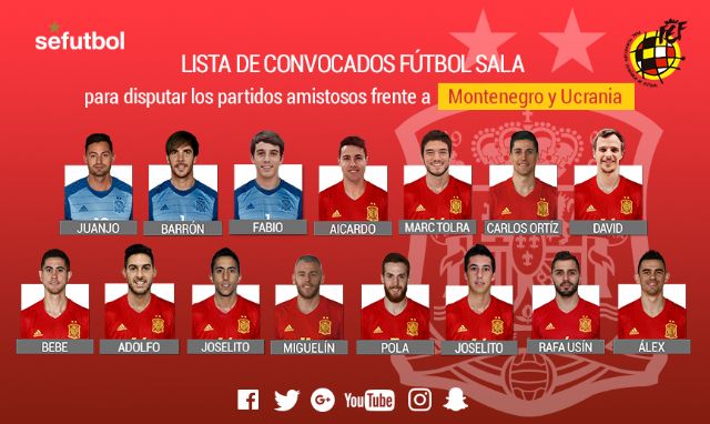 Miguelín, Álex, Bebe y Fabio convocados con España para tres amistosos ante Montenegro y Ucrania