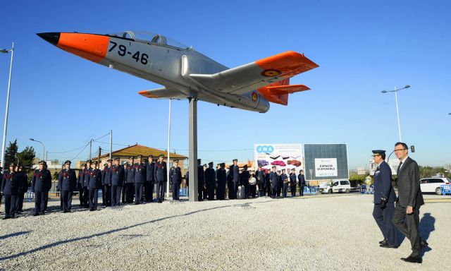 La Rotonda de Beniaján, símbolo del homenaje de Murcia a la Academia General del Aire