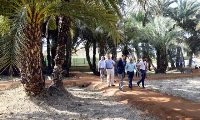 El histórico Palmeral de Santiago y Zaraíche recupera el sistema de riego tradicional