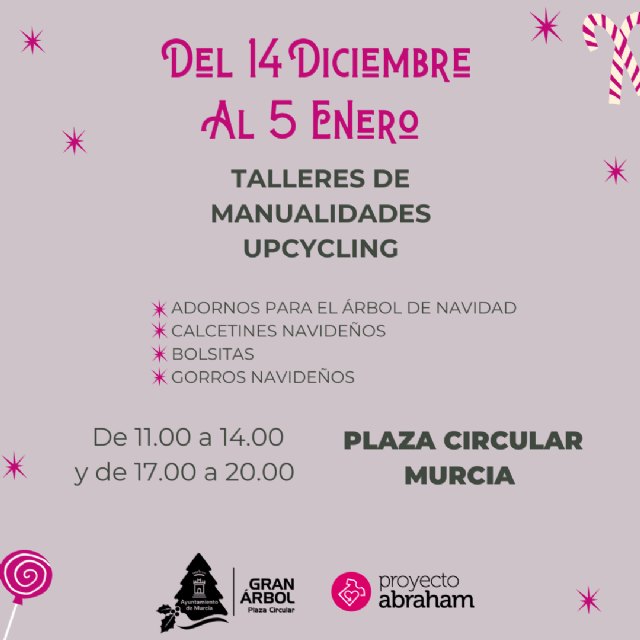 Talleres infantiles de navidad de la Asociación Proyecto Abraham