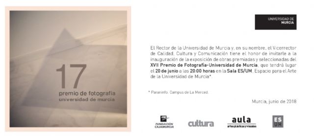 La UMU expone una muestra de las obras premiadas y seleccionadas del XVII Premio de Fotografía