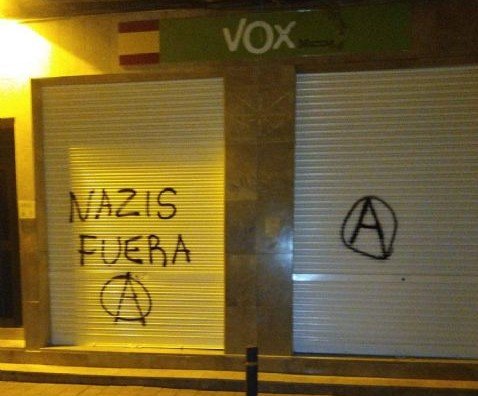 Atacan la sede de Vox Murcia