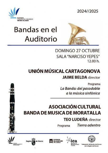 Arranca el ciclo de bandas de música en el Auditorio regional con ocho citas hasta junio