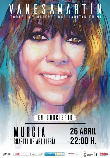 Vanesa Martín el 26 de Abril en concierto en el Cuartel de Artillería de Murcia