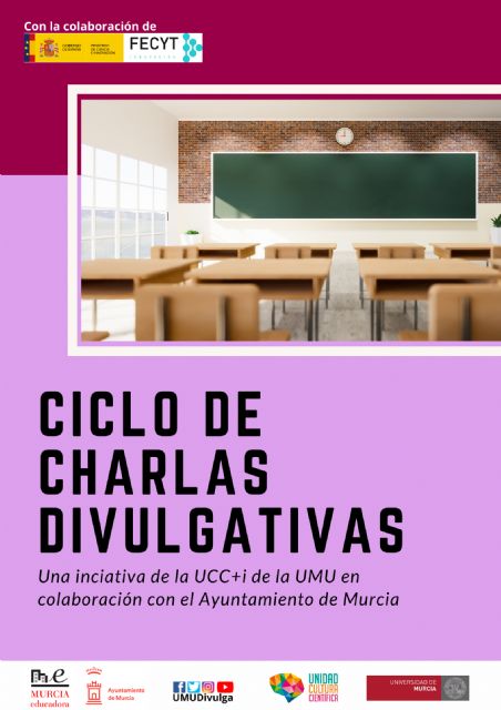 Vuelven las charlas divulgativas de la UMU y el Ayuntamiento de Murcia para llevar la ciencia a los institutos